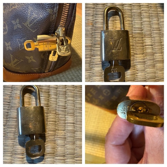 Louis Vuitton Alma PM Monogram Satchel Handbag /authentic padlock/key - Picture 8 of 13